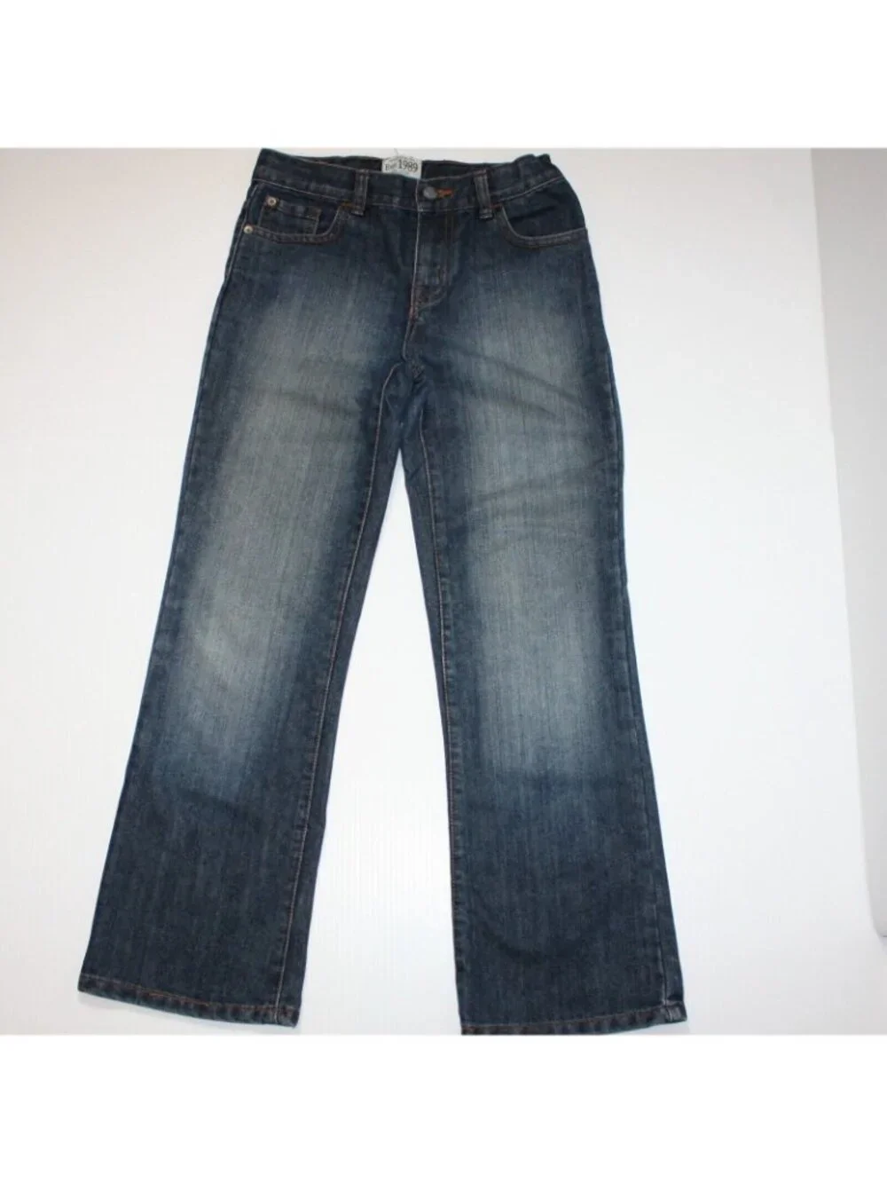 The Children's Place Boy's Bootcut Blue Denim Jeans Pants in size 10